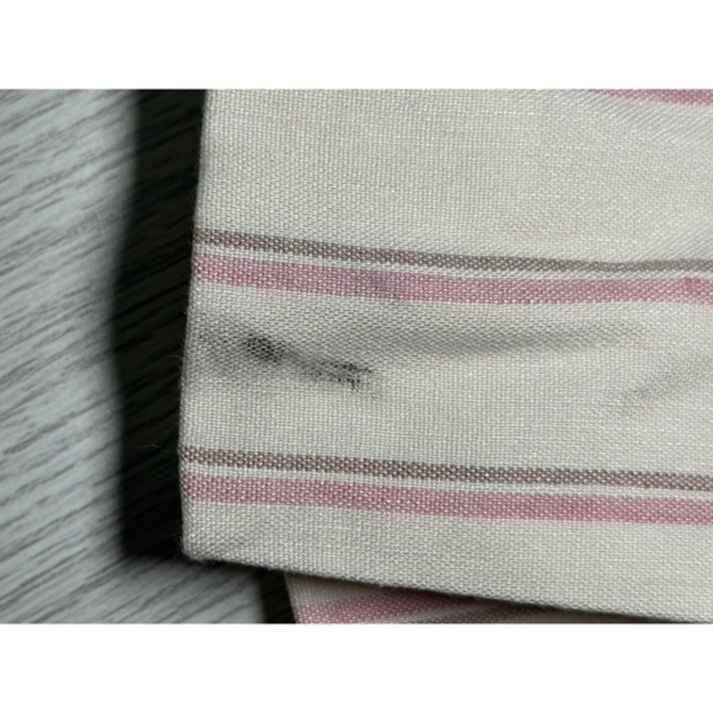 J.Jill Linen Stretch Double Breasted‎ Blazer Pink Stripe XS - Picture 10 of 11